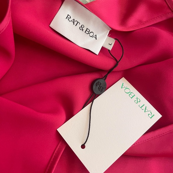 NWT Rat and Boa Pink Anastasia Dress Size Large - Picture 3 of 4